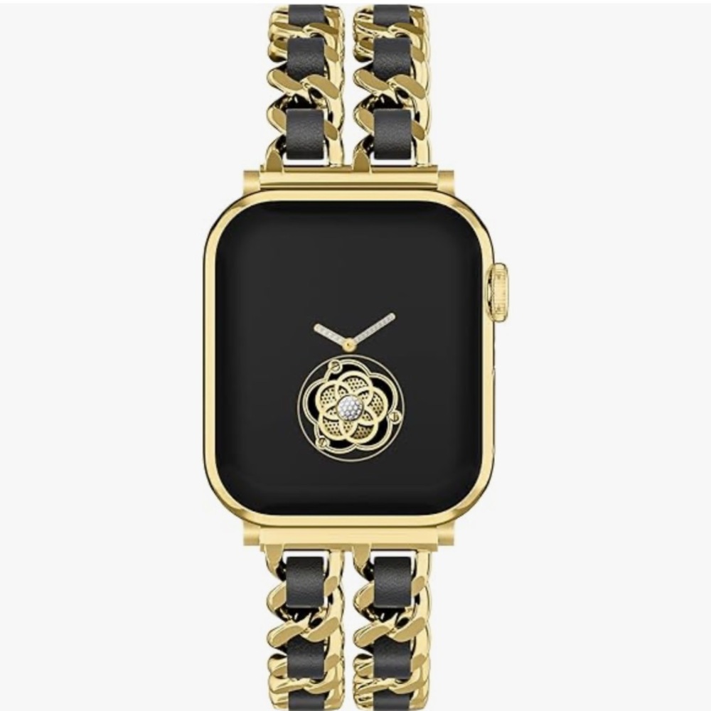Gold and Black Watch Band